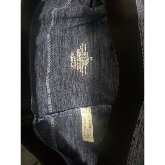 Climate Right, Cuddle Duds Leggings, Large, Blue/Black - Picture 3 of 3